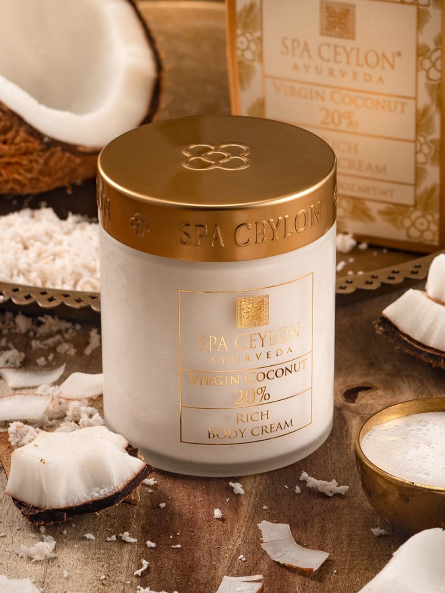 Spa Ceylon Virgin Coconut 20% Ultra Rich Body Cream - 225 gm