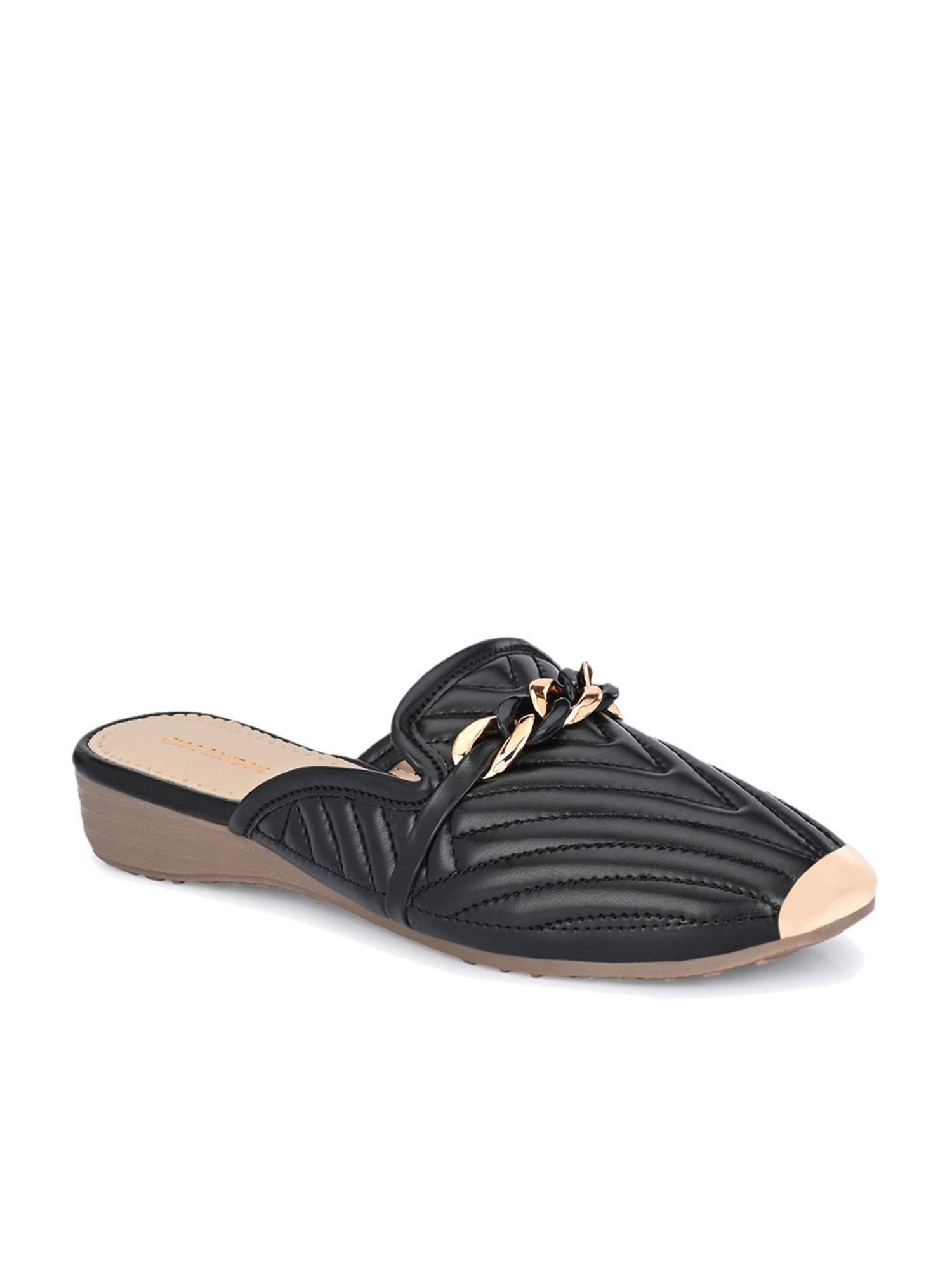 Clog London Women's Black Mule Shoes