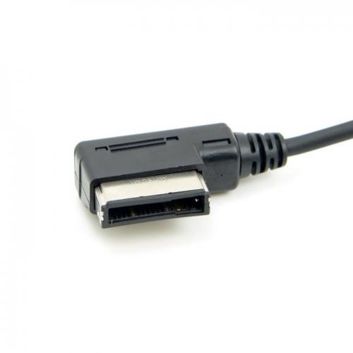 Cablecc Media In AMI MDI to Stereo 3.5mm Audio Aux Adapter Cable For Car Mercedes Benz & iPhone & Cell Phone