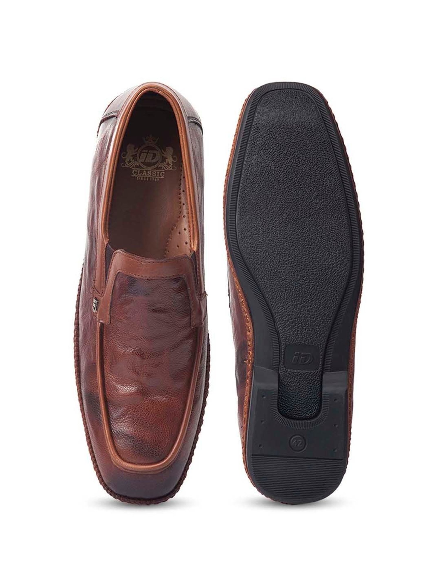 ID Men's Tan Casual Loafers