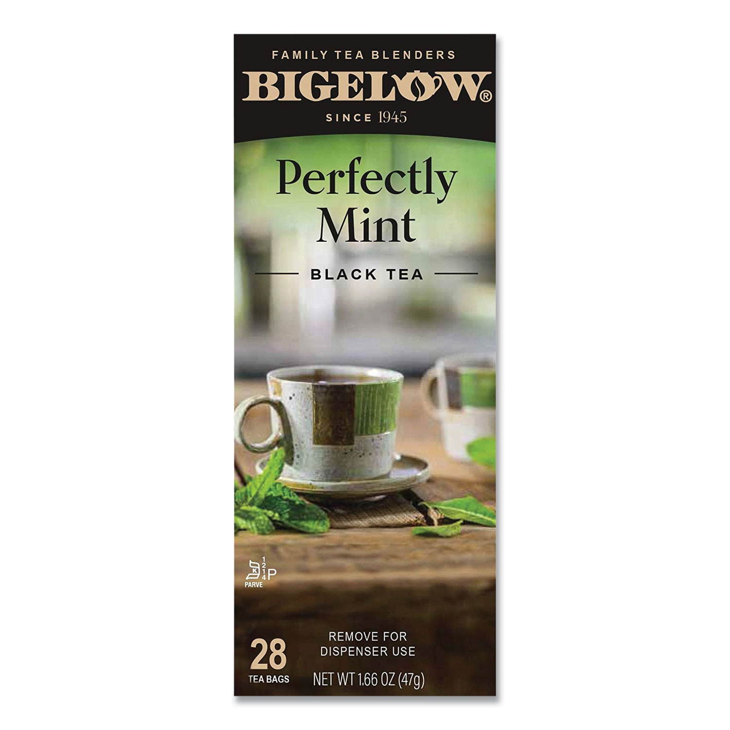 Bigelow 10344 Plantation Mint Black Tea, 28/Box