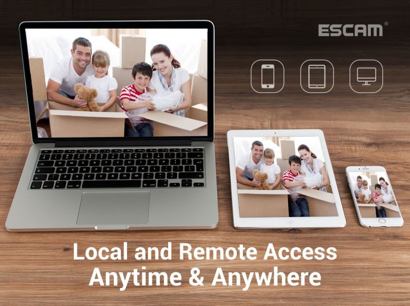 ESCAM PVR601 3MP POE 4CH PVR Camera Kit Surveillance Camera System without Humanoid Detection