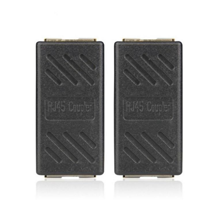 RJ45 Female To Female CAT6 Network Ethernet LAN Connector Adapter Coupler Black