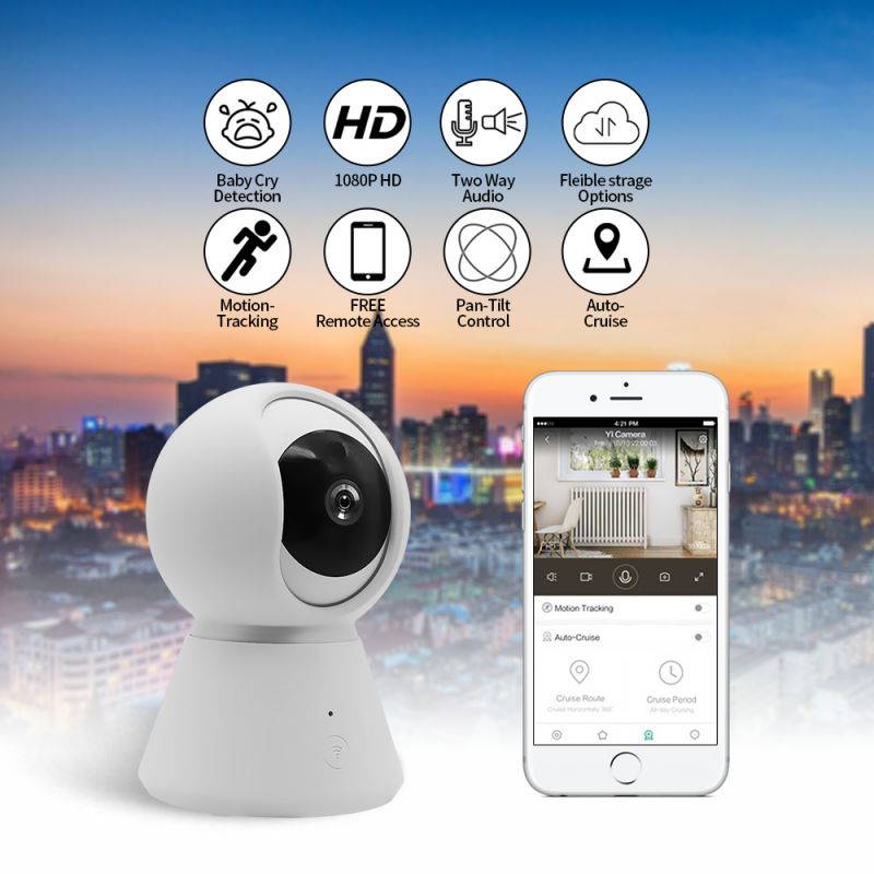 YI IOT Smart Camera Wireless WiFi HD1080P Motion Detection Home Security Camera