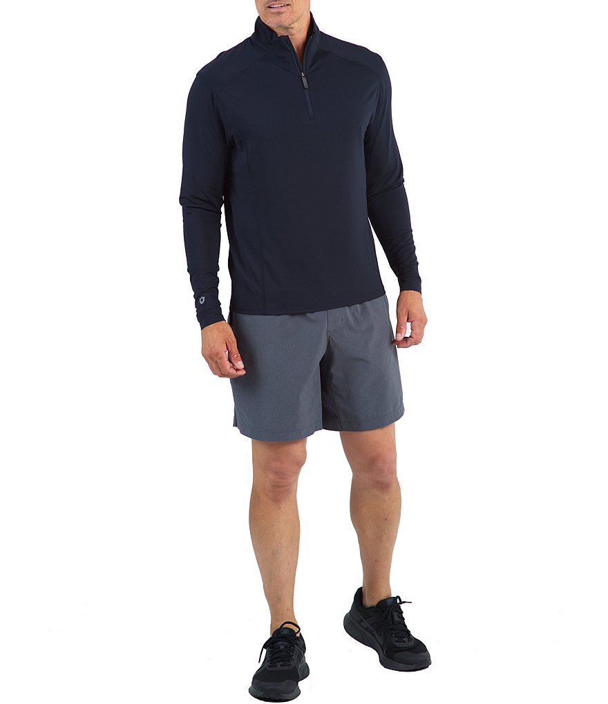 IBKUL Long-Sleeve UPF Mockneck Pullover