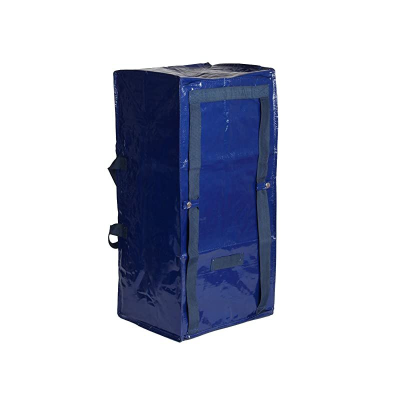 Extra Large Heavy Duty Reusable Storage Bags Moving Bag wZipper Closure Set of 4 Extra Backpack Carrying Handles Compatible with IKEA Frakta Hand Carts Storage Boxes Bins Cubes