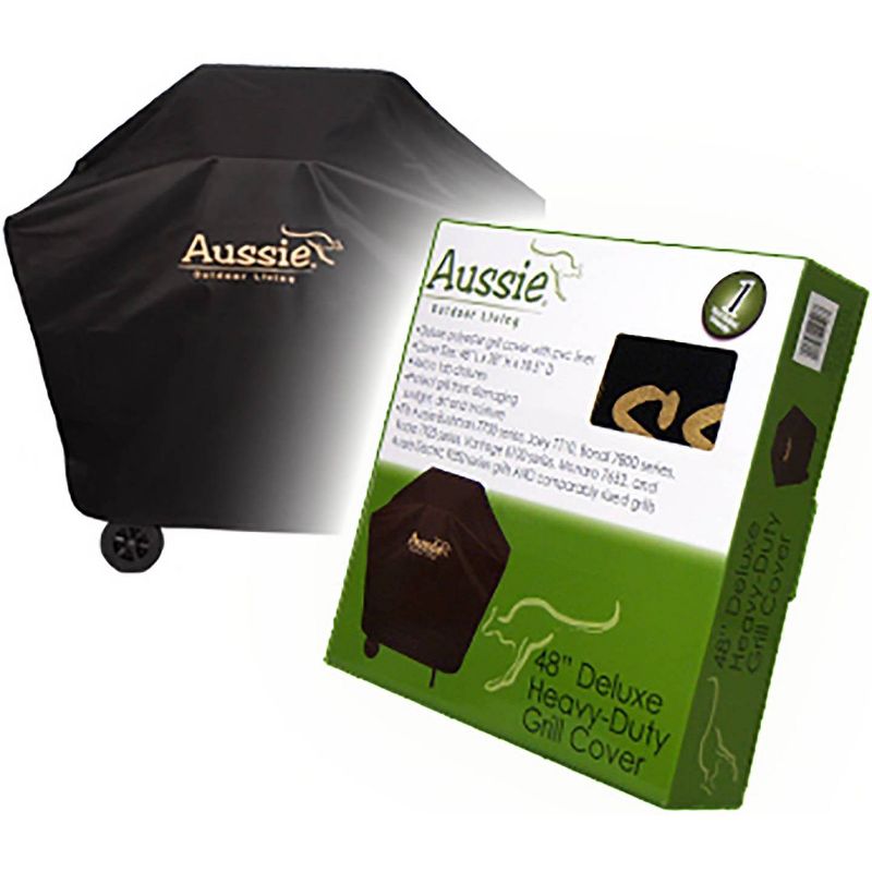 Aussie 48" Canvas Grill Cover - Black 1725.9.001
