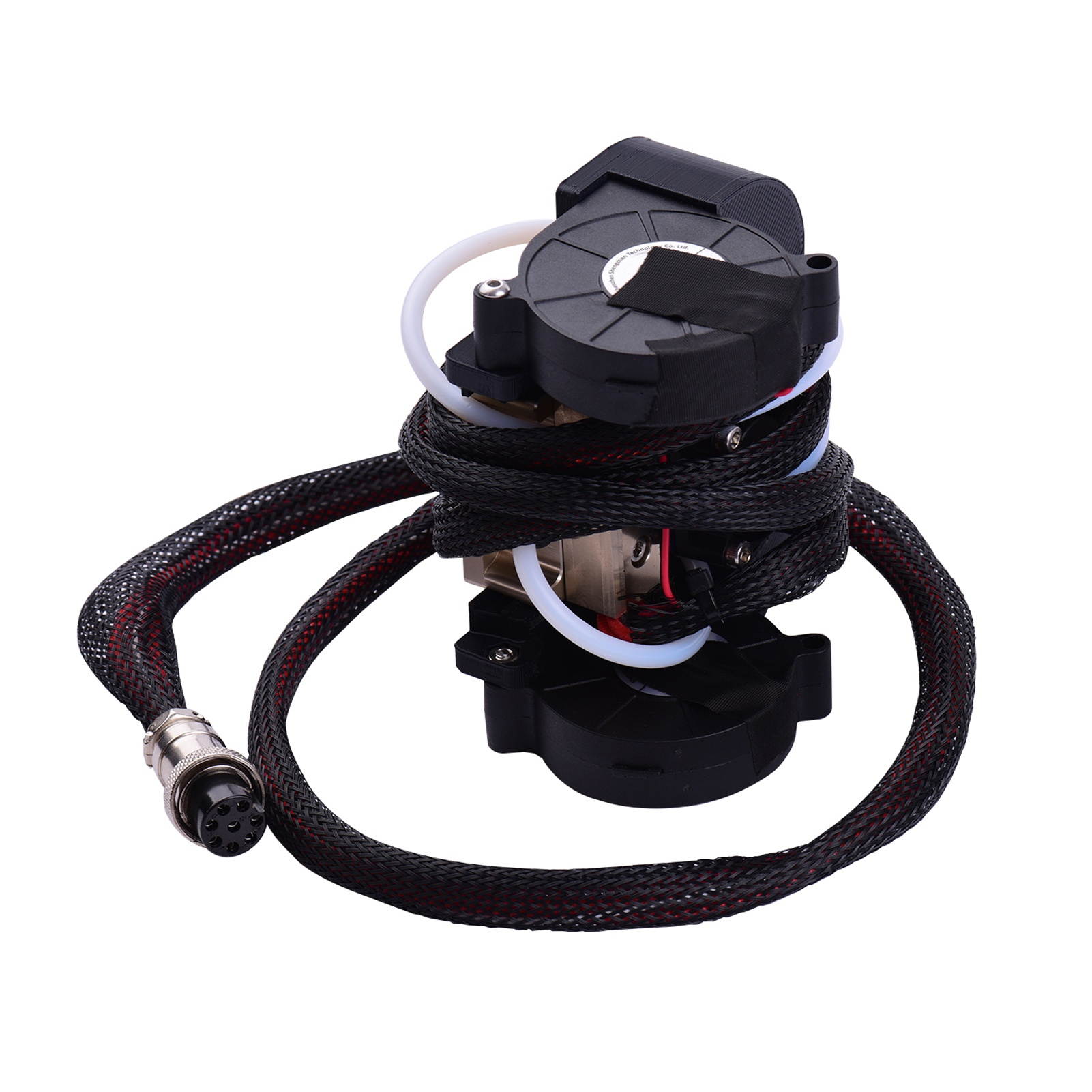 Aibecy CR-10 Full Assembled Extruder Hotend Kit with Aluminum Heating Block 0.4mm Nozzle Cooling Fan Aviation Connector 12V Compatible with Creality CR-10/CR-10S/CR-10 S4/CR-10 S5 3D Printer