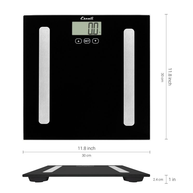 Body Analyzing Bathroom Scale Black - Escali