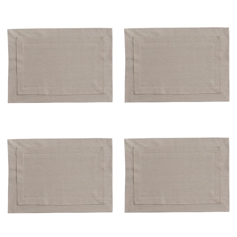Split P Tailored Placemat Set - Stone