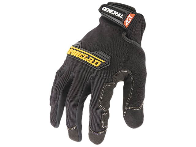 Ironclad GUG-03-M General Utility Spandex Gloves, 1 Pair, Black, Medium