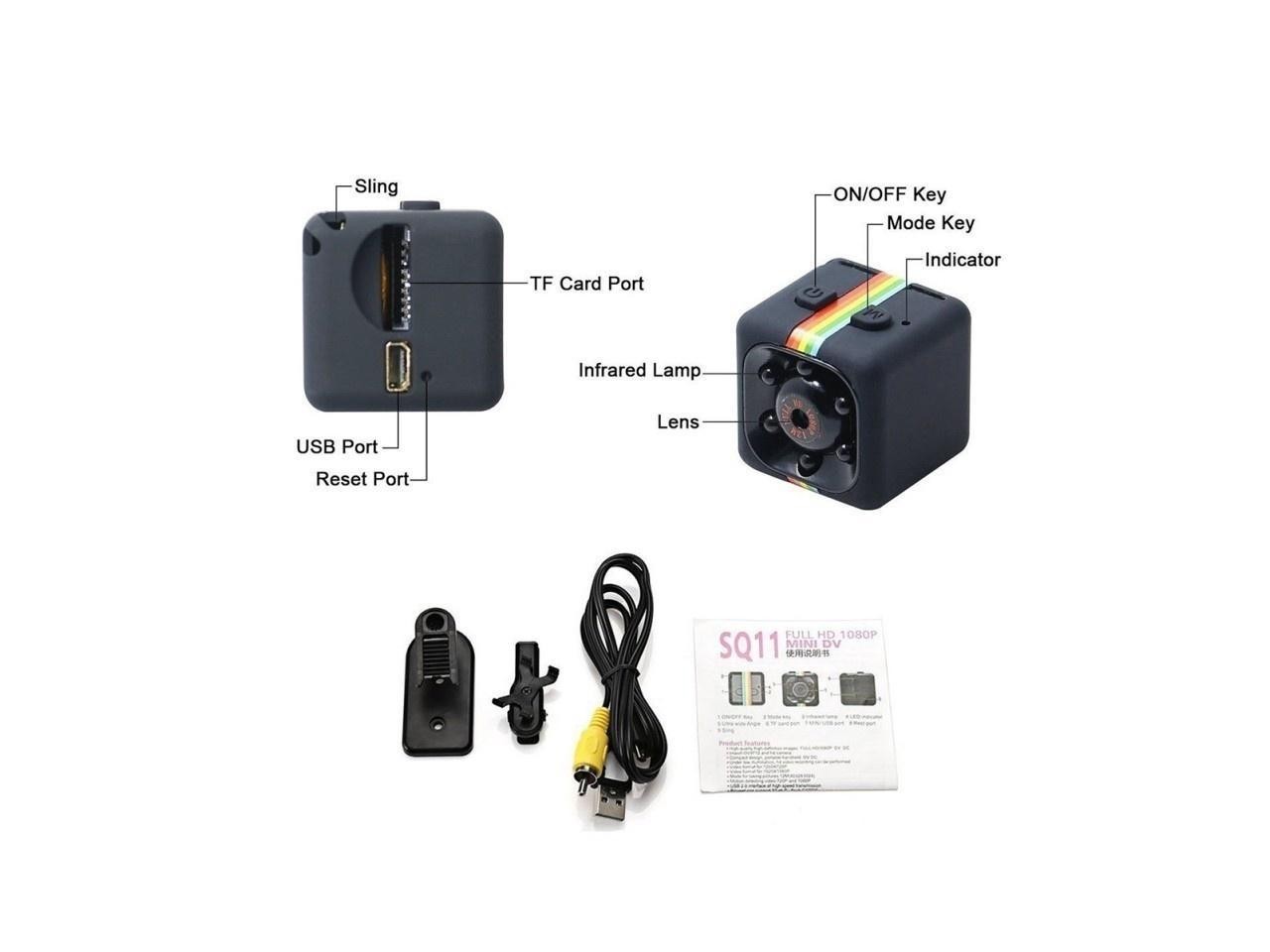 Balight SQ11 Mini Camera 1080P HD Camcorder Car DVR Video Recorder Sport Digital Camera Support TF Card DV Camera