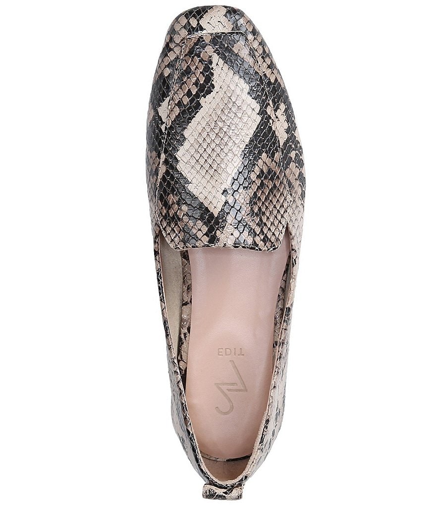 Trotters Harlow Lizard Patent Suede Leather Slip-Ons