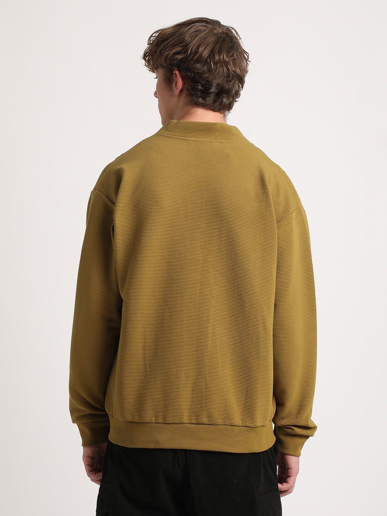 Spykar Red Slim Fit Sweatshirt