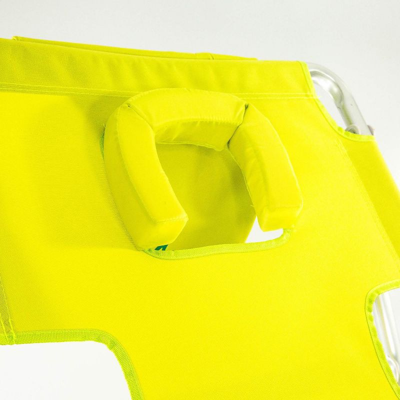 Ostrich Deluxe Padded 3-N-1 Outdoor Lounge Reclining Beach Chair, Lime Green