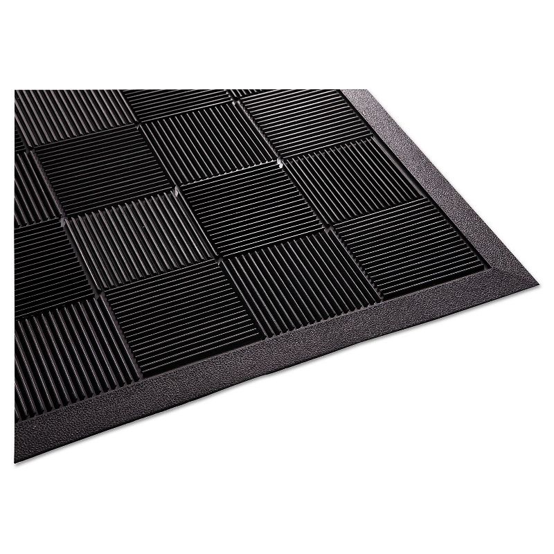 2'x3' Rectangle Solid Floor Mat Black - Guardian