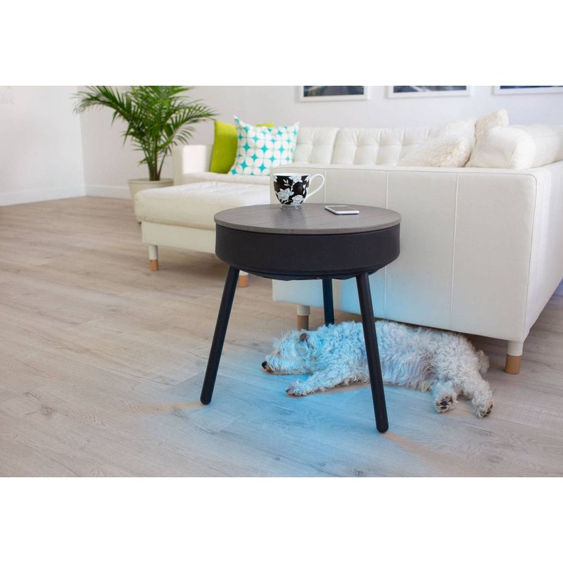 Indoor/Outdoor Smart Speaker Table - Gray - Lumic