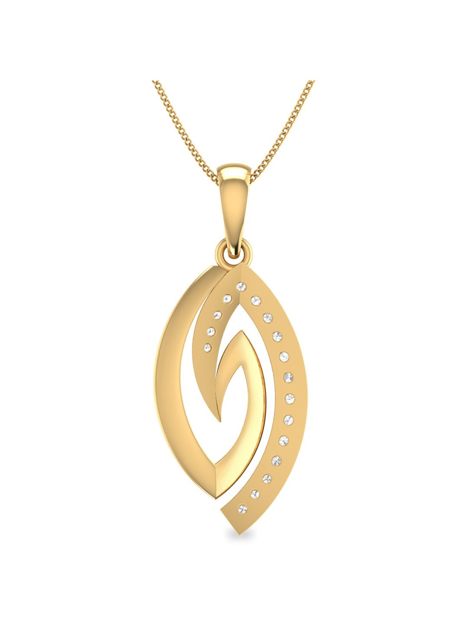 PC Jeweller Darick 18k Gold Pendant without Chain for Women