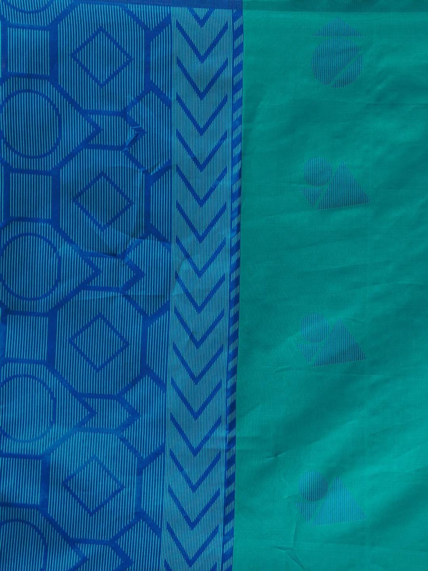 Unnati Silks Red Silk Printed Saree With Unstitched Blouse