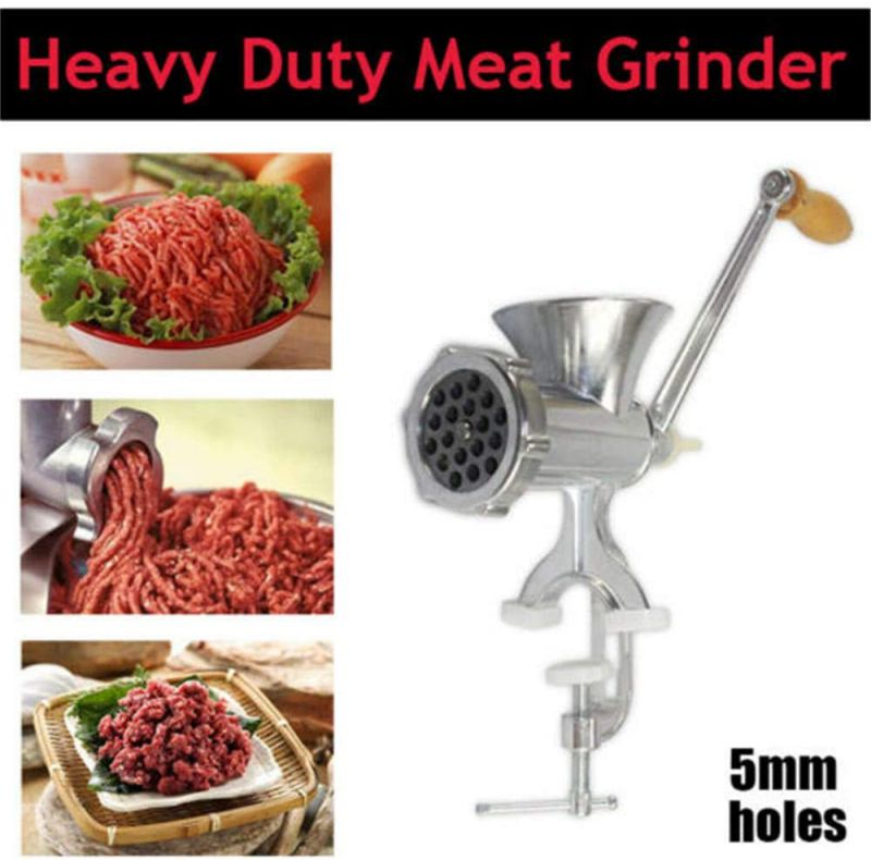 TFCFL  manual Meat Grinder Mincer Sausage Stuffer Filler Heavy Duty Hand Crank Noodles Grinding Machine
