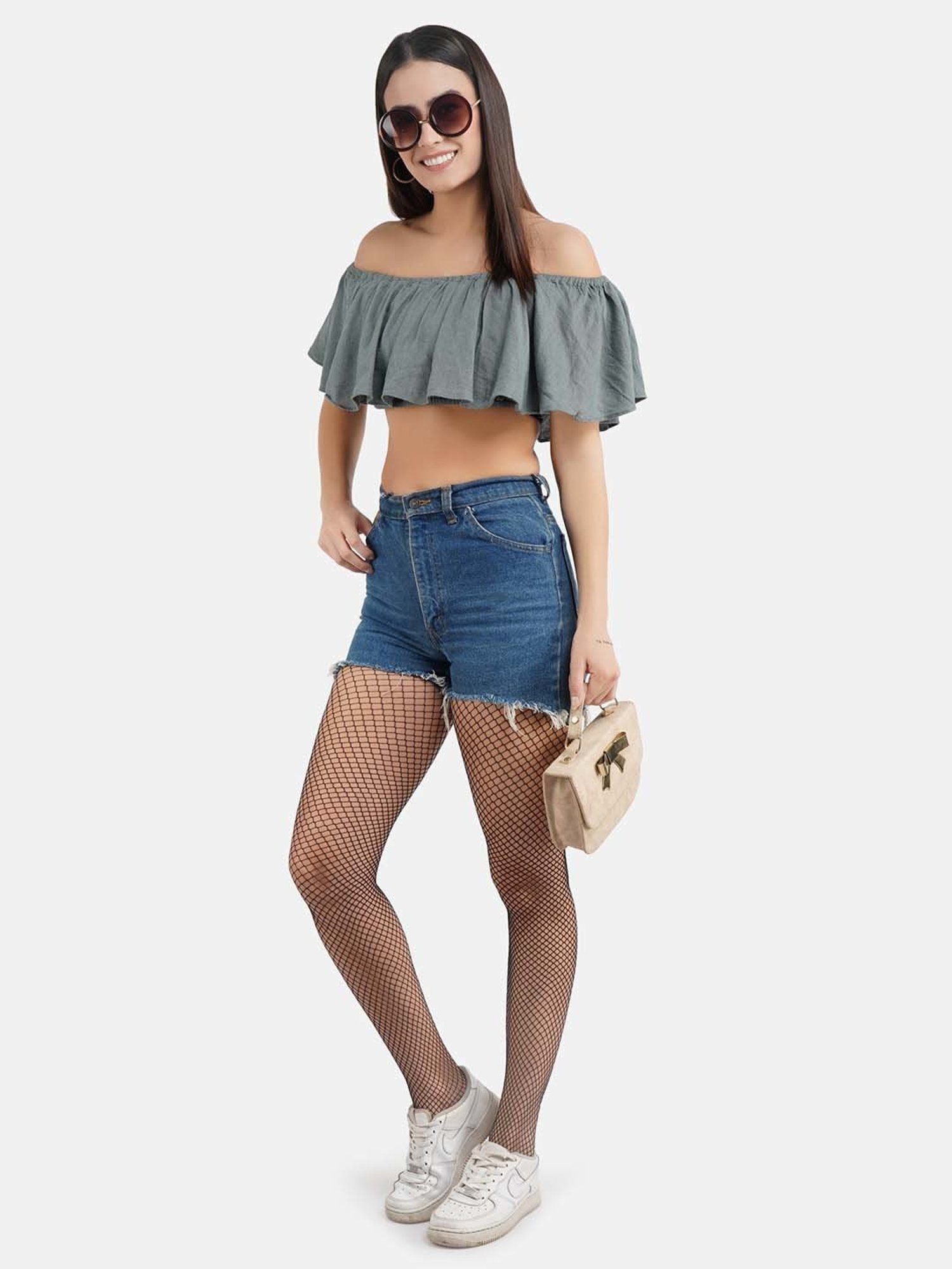 Secrets By ZeroKaata Black Plain Pantyhose Stockings - Pack Of 2