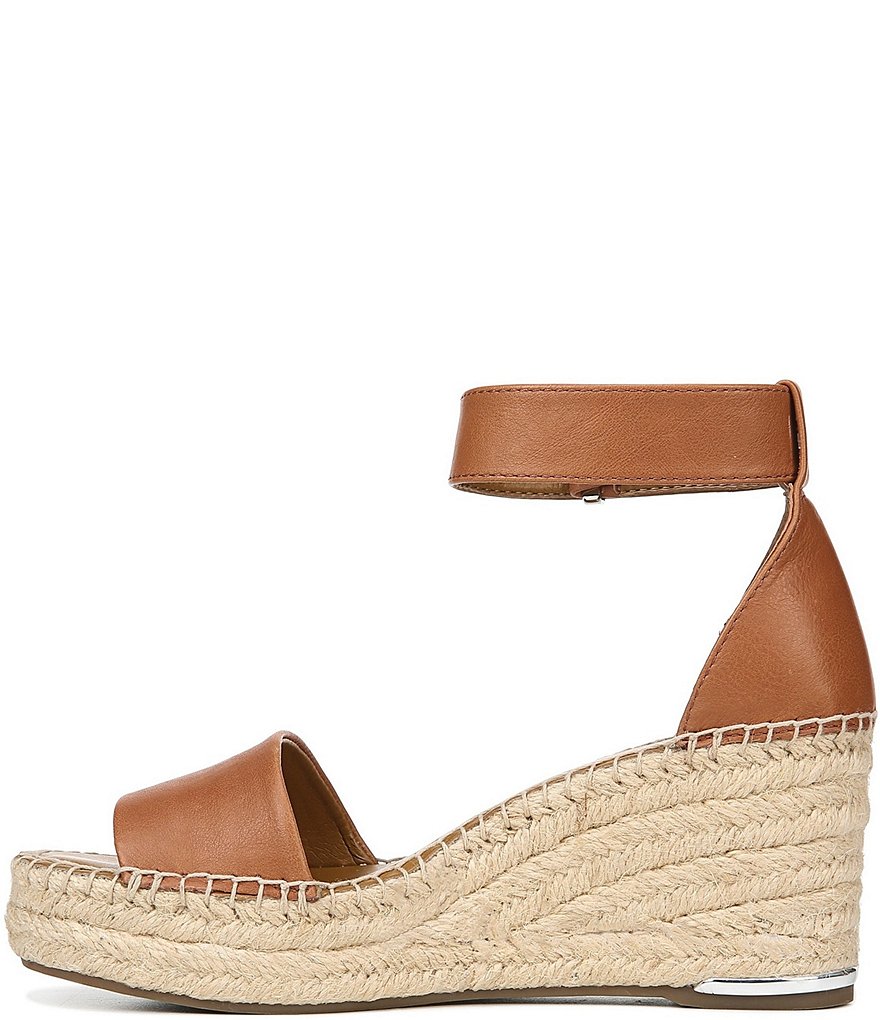 Franco Sarto Clemens Leather Wedge Espadrille Sandals