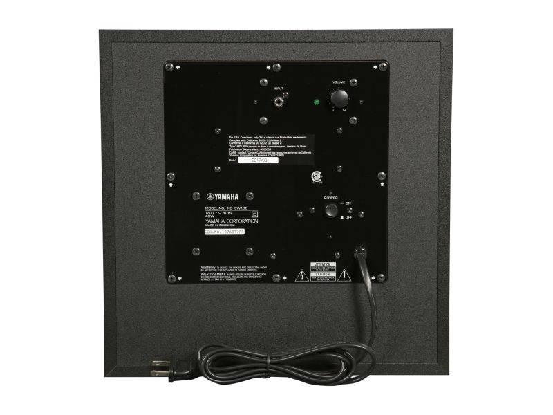 Yamaha NS-SW100 10" 100W Powered Subwoofer - Black