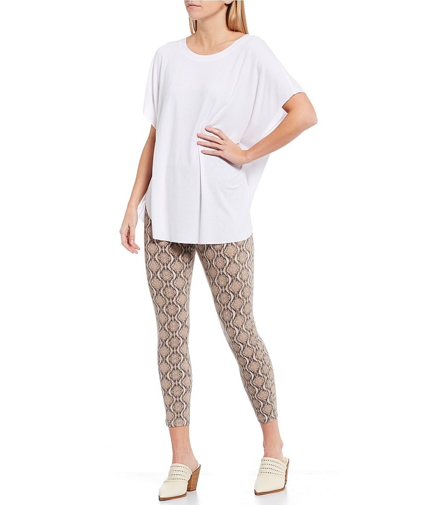 Anna & Ava Jewel Neck Short Sleeve Jersey Poncho