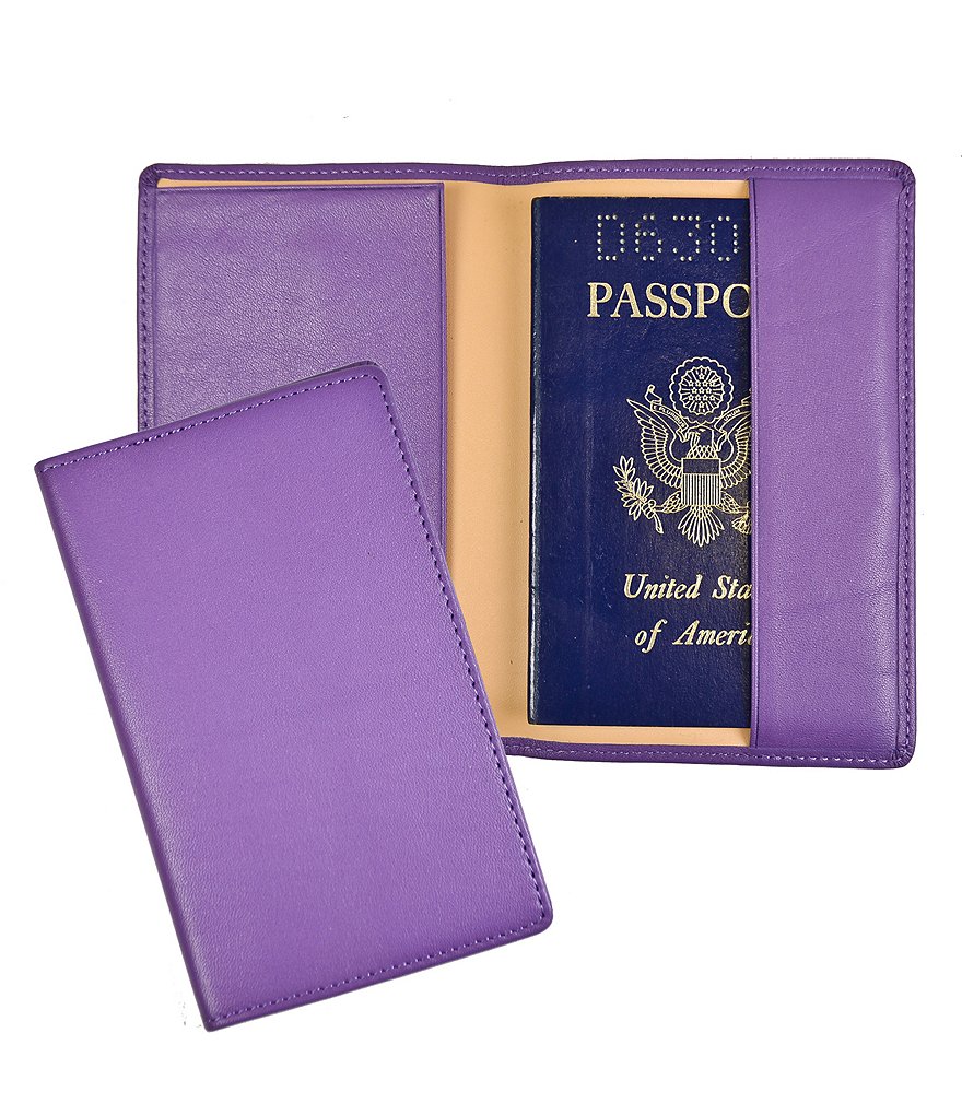 ROYCE New York Leather Plain Passport Jacket