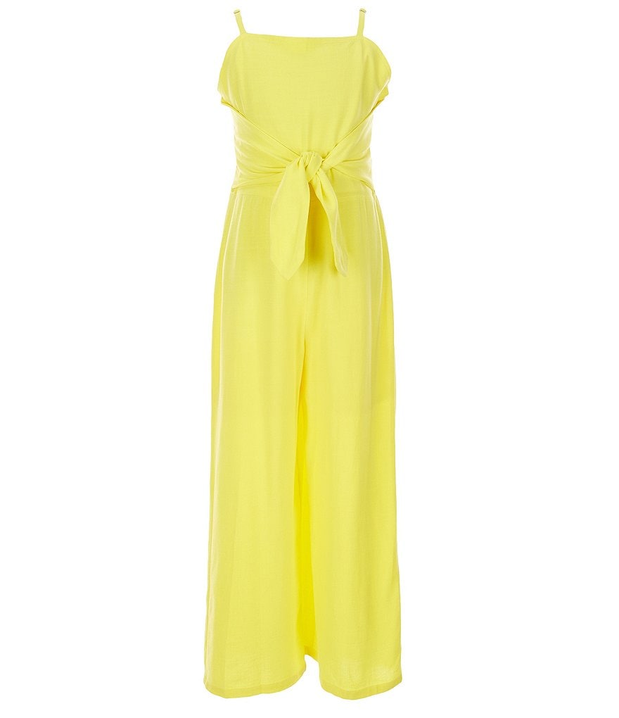 GB Girls Big Girls 7-16 Solid Spaghetti Strap Jumpsuit