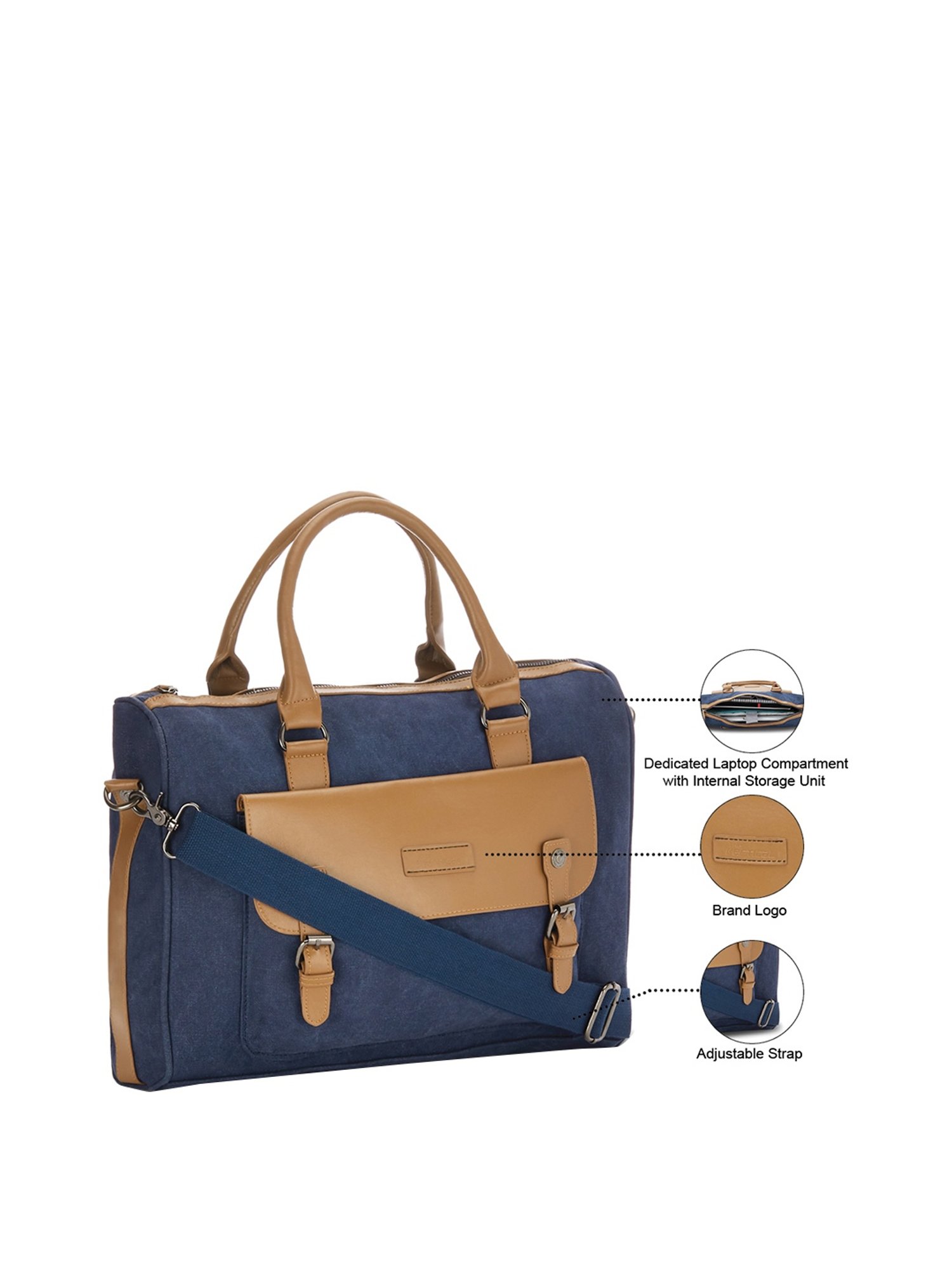The Vertical Mobilize Blue Medium Messenger Bag