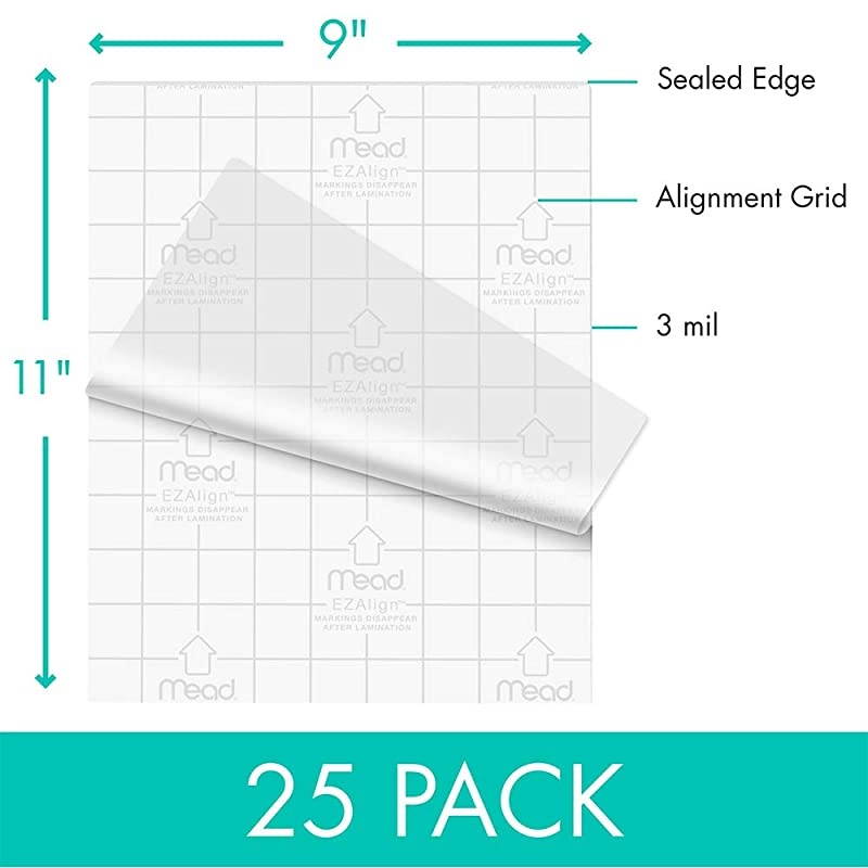Thermal Laminating Pouches, 8.9 x 11.4-Inches, 3 mil Thick, 100-Pack