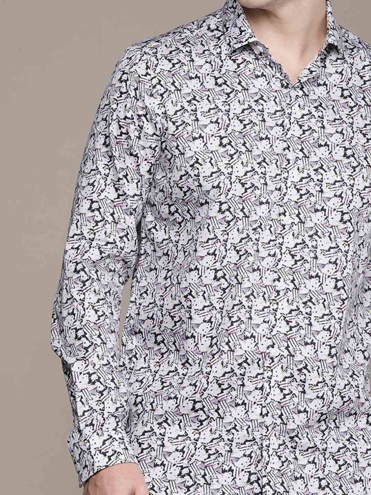 Simon Carter London Multicolor Printed Slim Fit Shirt