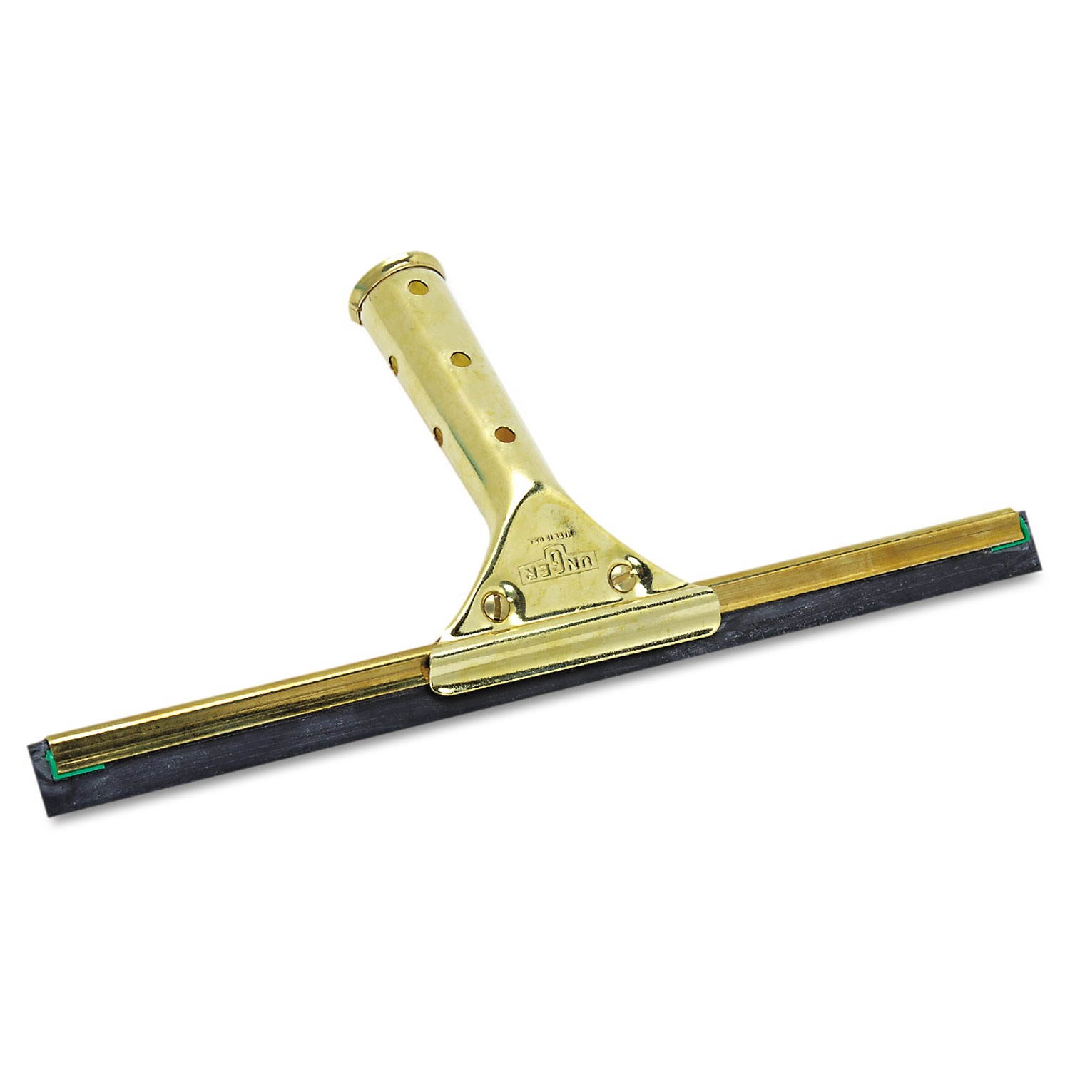 Unger Golden Clip Brass Squeegee Complete 12" Wide GS300