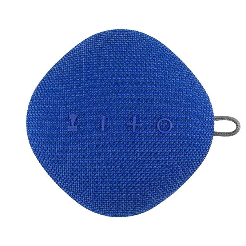 True Wireless Bluetooth Speaker wMic | Loud HD Sound | IPX5 Waterproof for Camping Shower Travel Beach Listening | 12 Hours of Music |Compact Portable and Rechargeable Blue