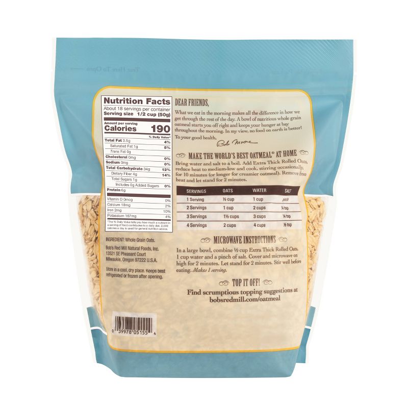 Bob's Red Mill Extra Thick Cut Oats - 32oz