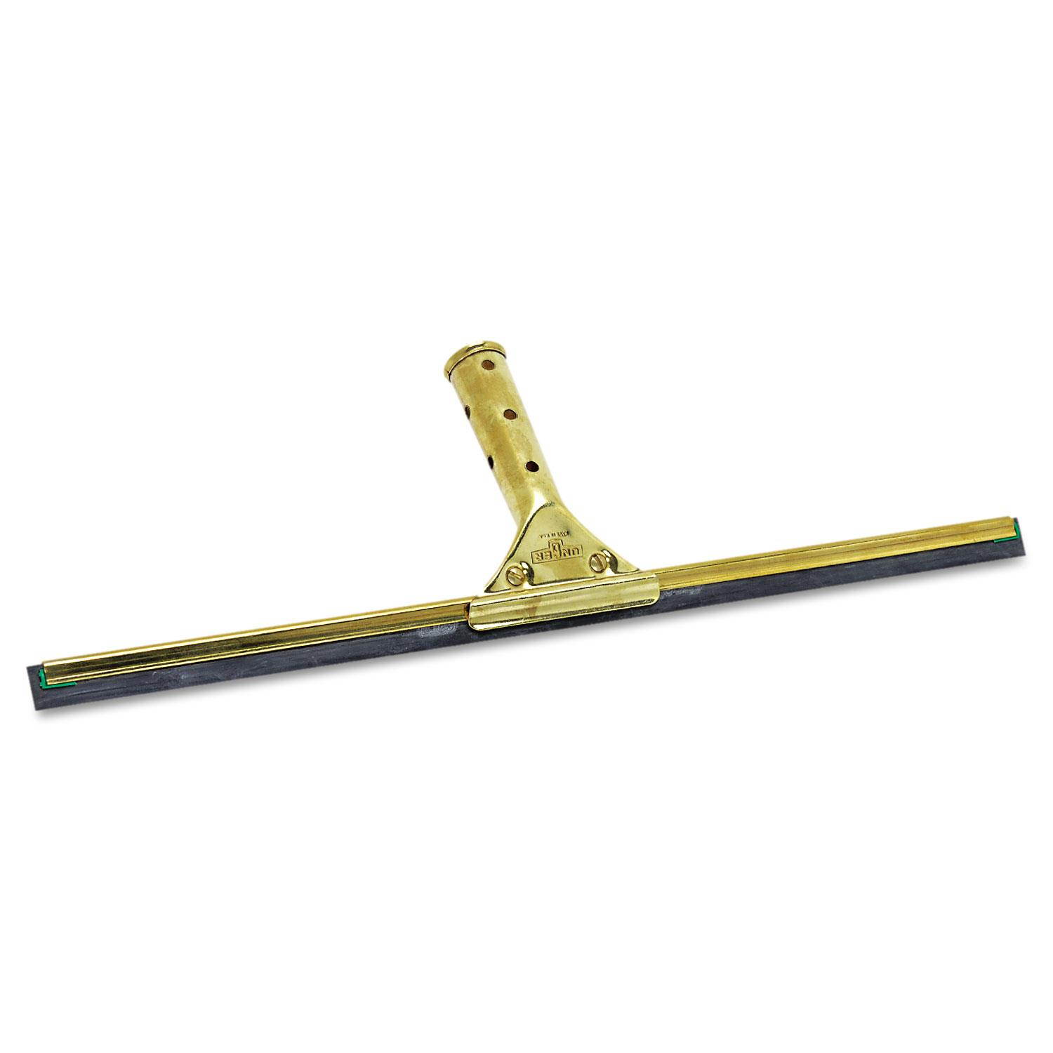 Unger Golden Clip Brass Squeegee Complete 12" Wide GS300
