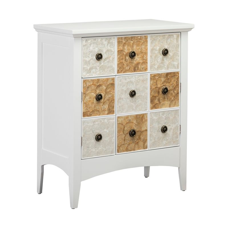 32" Durdle Accent Cabinet White - Elegant Home Fashions