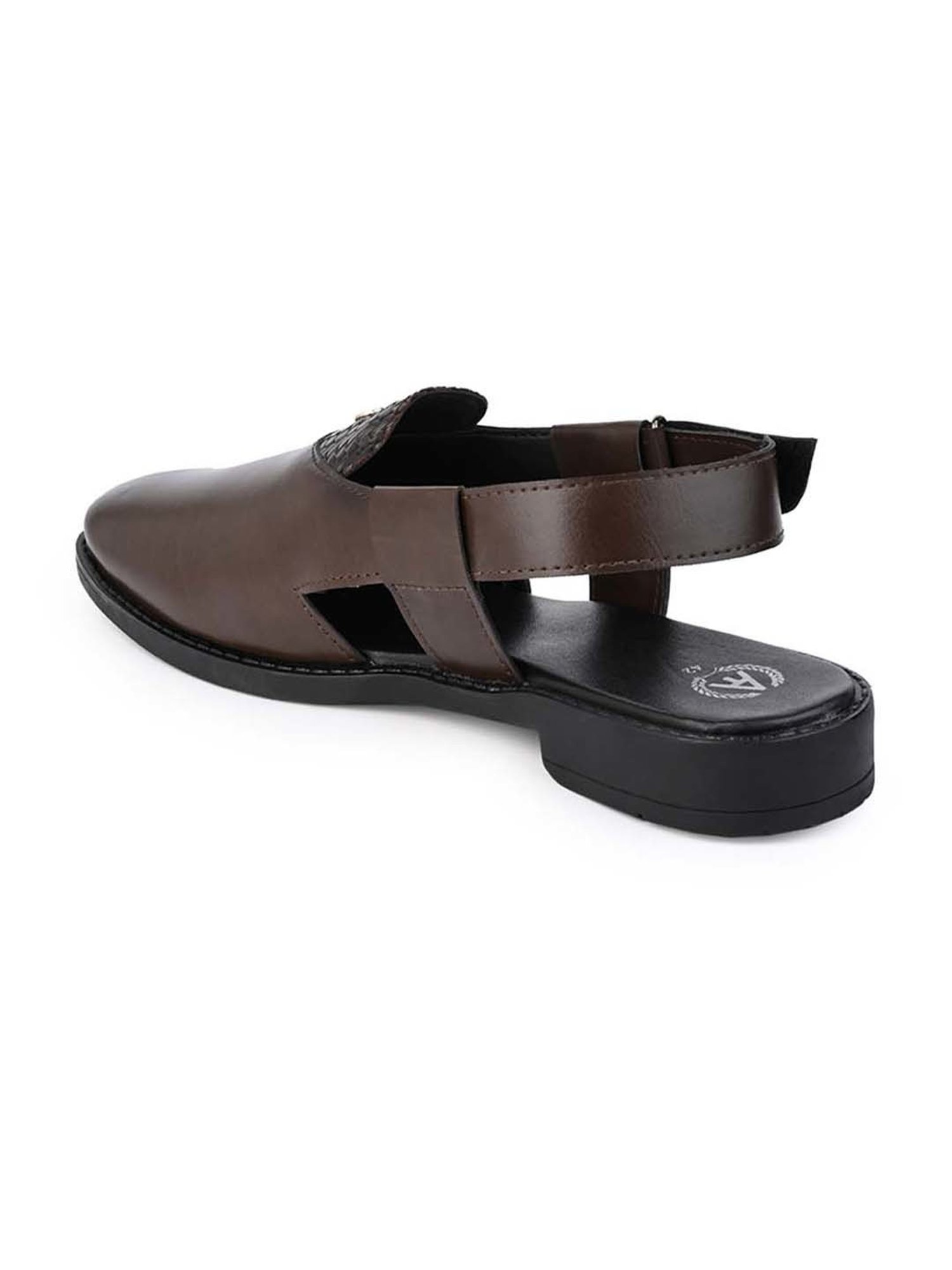 Alberto Torresi 
 Men's Brown Back Strap Sandals