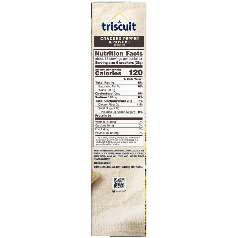 Triscuit Cracked Pepper & Olive Oil Crackers - Family Size - 13oz