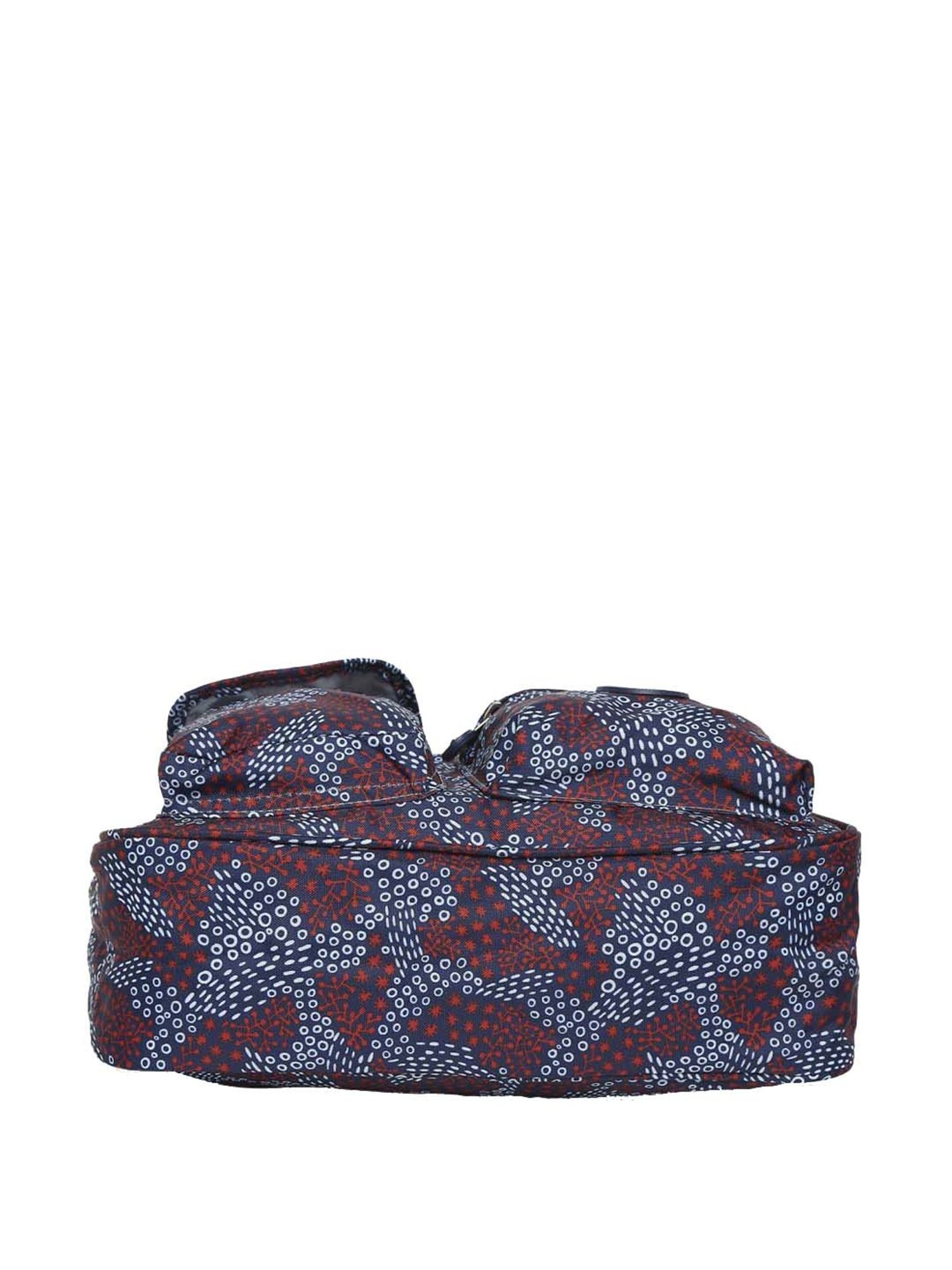 Baomi Blue & Red Printed Medium Shoulder Bag