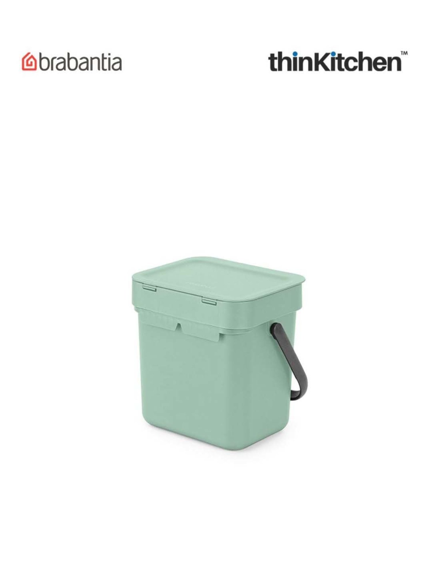Brabantia Green Plastic Sort & Go Waste Bin (3 L)