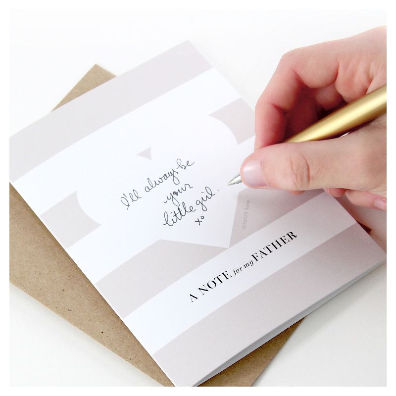 3ct Heart Shaped Family Scratch-off Greeting Cards