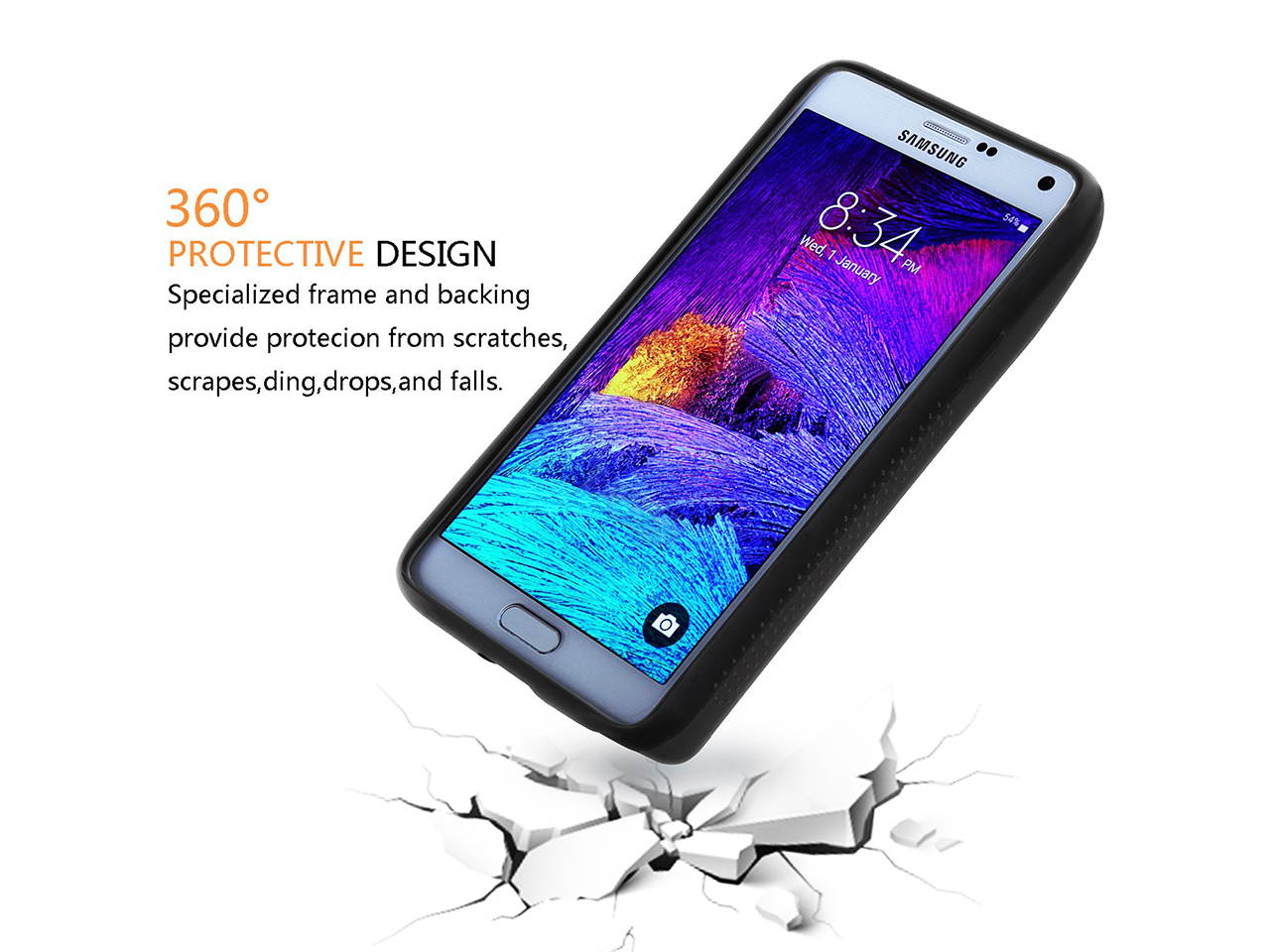 IBESTWIN Samsung Galaxy Note 4 10000mah Extended Battery + Black TPU Protection Case + NFC[NFC/Google Wallet Compatible] Fit All Version of Galaxy Note 4 - 24 Months Warranty
