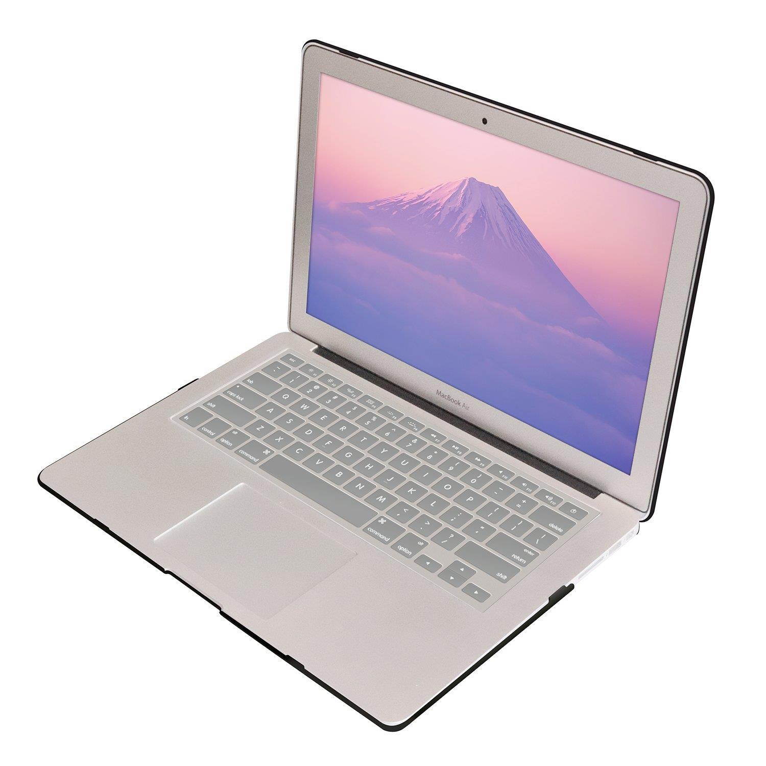 DWON MacBook Air 13 inch Case with Keyboard Cover and Dust Plug for Apple MacBook Air 13 inch Sleeve Model A1369 and A1466 - Double Crane