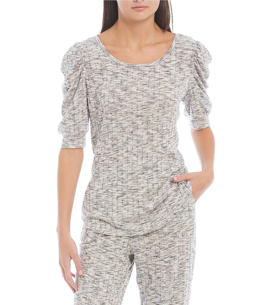 I.N. San Francisco Puffed-Sleeve Top