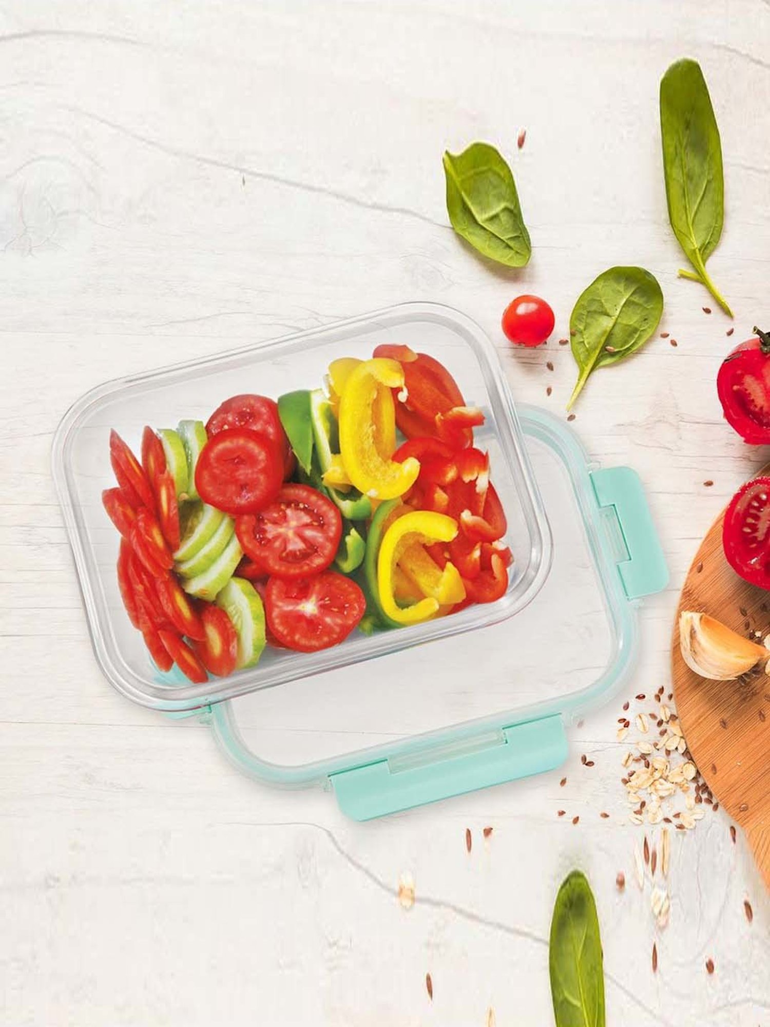 Allo Borosilicate Glass Containers with Lids Microwave Safe Container for Glass Storage Containers