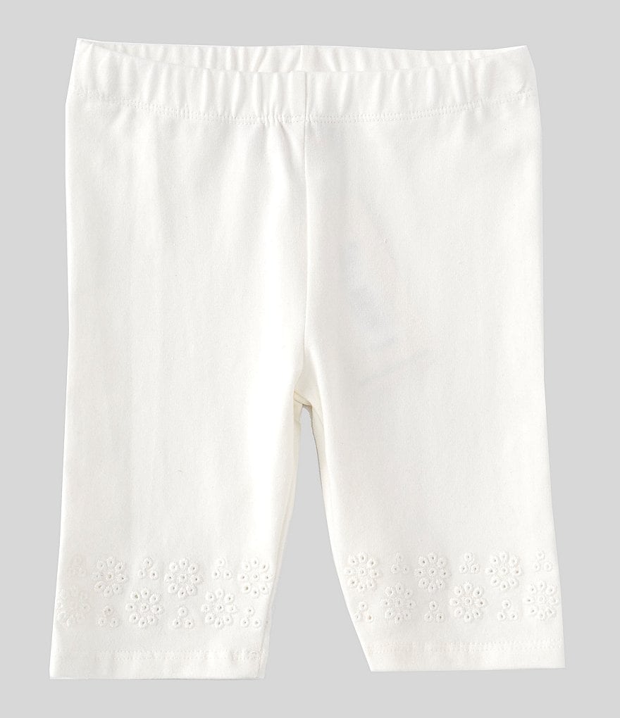 Hippie Girl Little Girls 4-6X Roll-Cuff Midi Denim Shorts