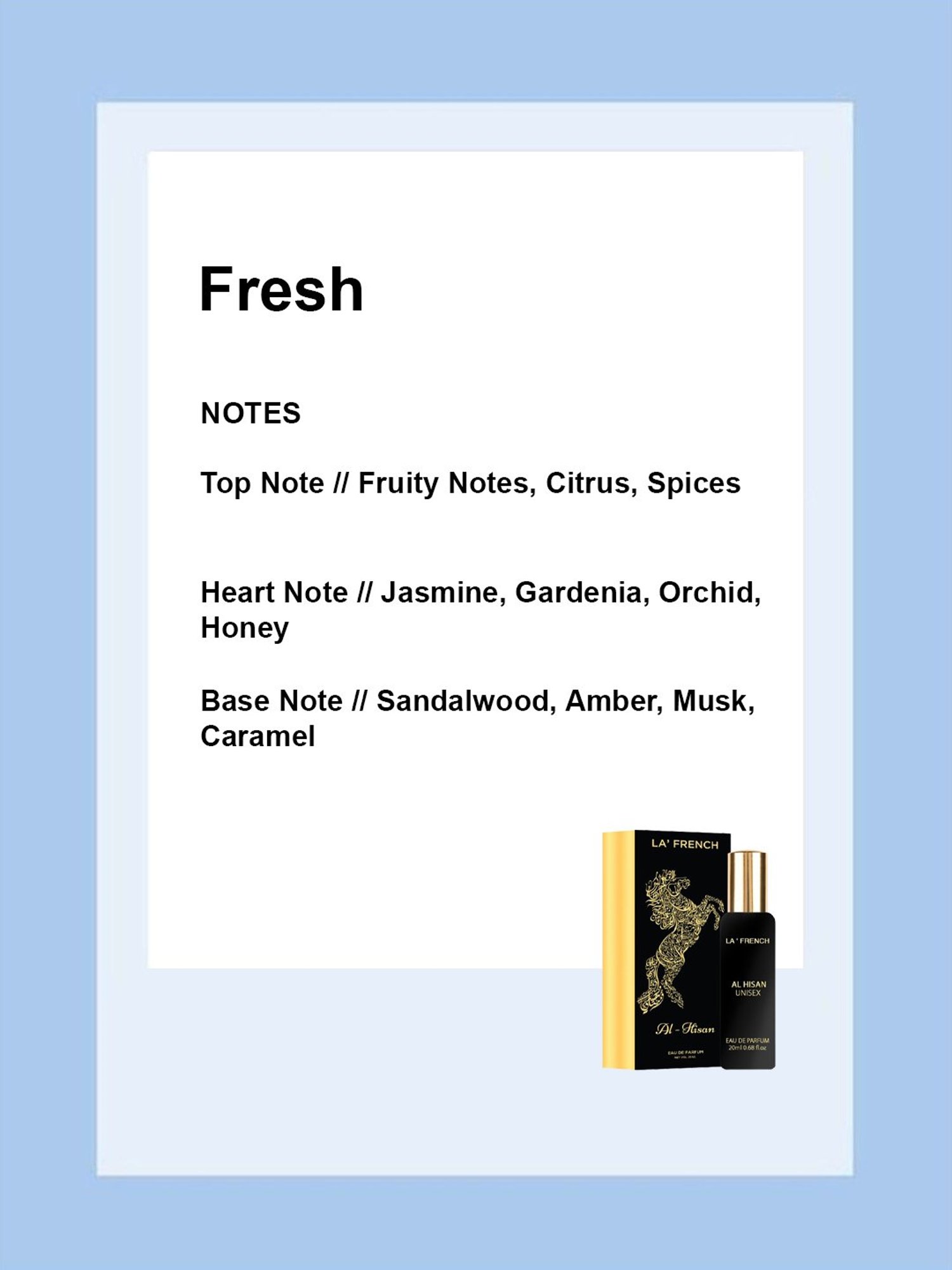 La'french Al Hisan Eau de Parfum - 20 ml