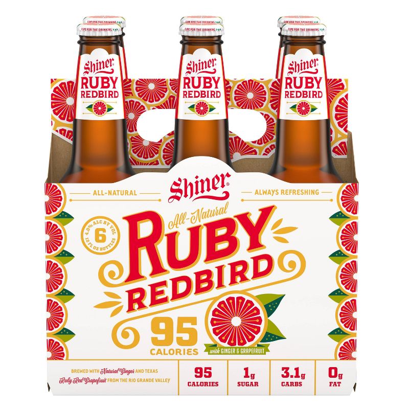 Shiner Ruby Redbird Grapefruit Beer - 6pk/12 fl oz Bottles